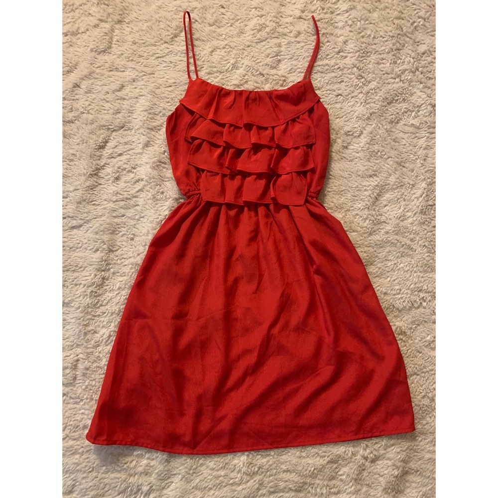 💕 spaghetti strap ruffle dress 💕